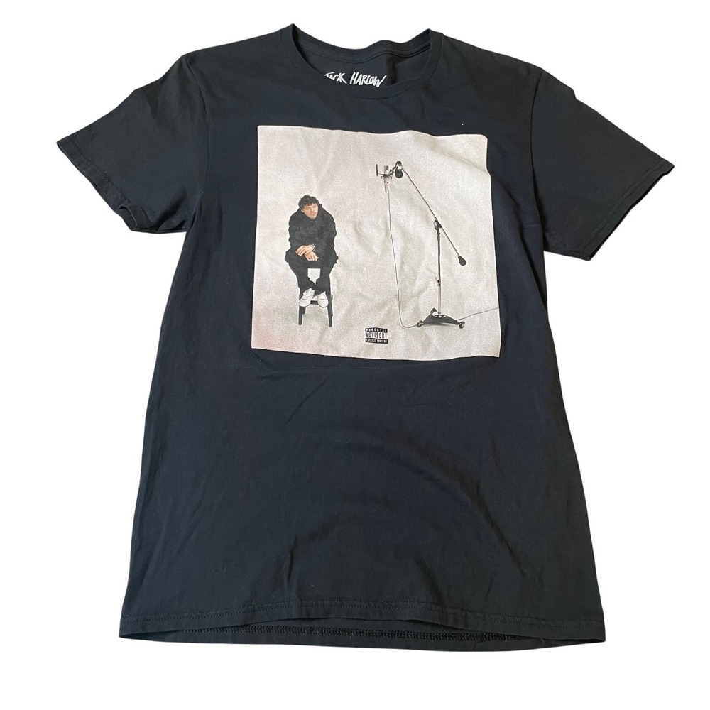 Jack Harlow T Shirt Small S Black Rapper Graphic Tee Music Album Concert